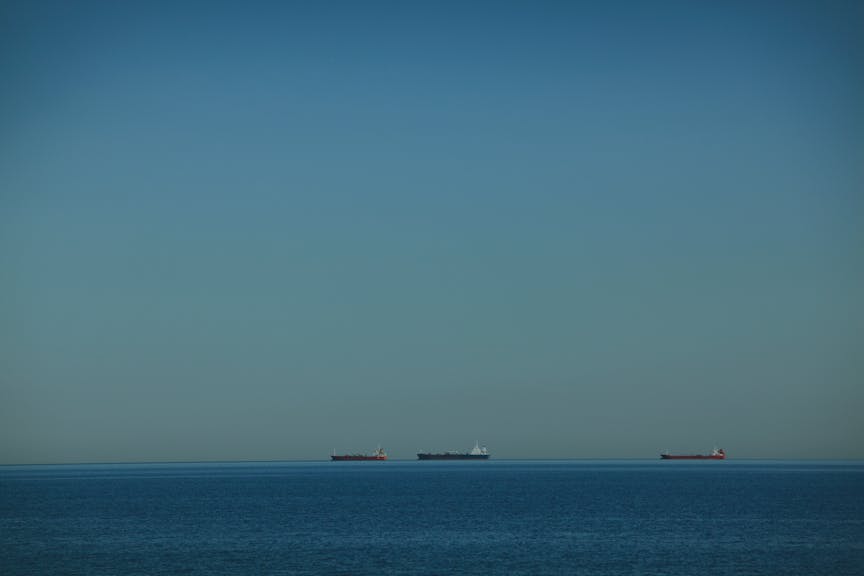 tank vessels at sea