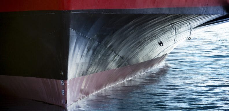bow of a large ship in port_shutterstock_220367362